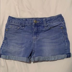 light blue shorts from justice